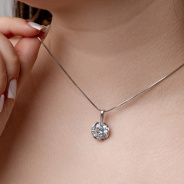 Подвеска из Серебра 925 Приволжский ювелир арт. 431743-GH, Родирование.