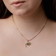 Подвеска из Серебра 925 Приволжский ювелир арт. 442107-FA11FA22, Золочение в два слоя.