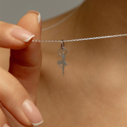 Подвеска из Серебра 925 Приволжский ювелир арт. 481103, Родирование.