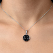 Подвеска из Серебра 925 Приволжский ювелир арт. 491854-KT88, Родирование.