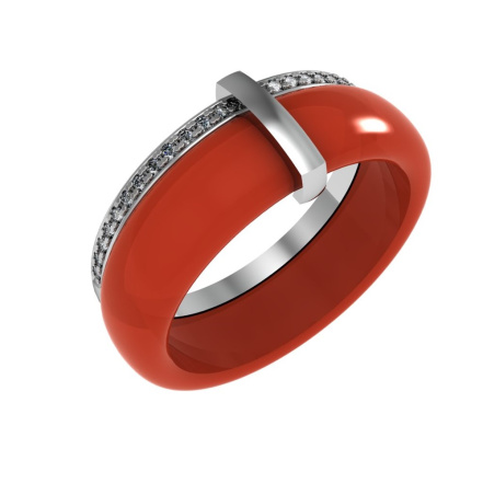 Кольцо из Серебра 925 Приволжский ювелир арт. 201096-FA11SR, Родирование.