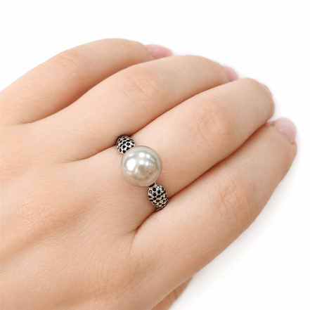 Кольцо из Серебра 925 Приволжский ювелир арт. 201229-SH73ZM54, Родирование.