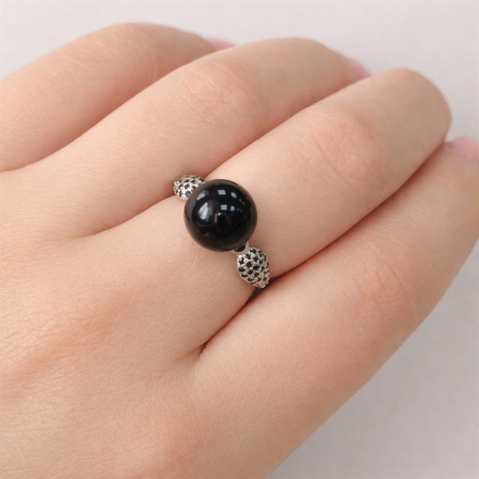 Кольцо из Серебра 925 Приволжский ювелир арт. 201229-SH73ZM73, Родирование.