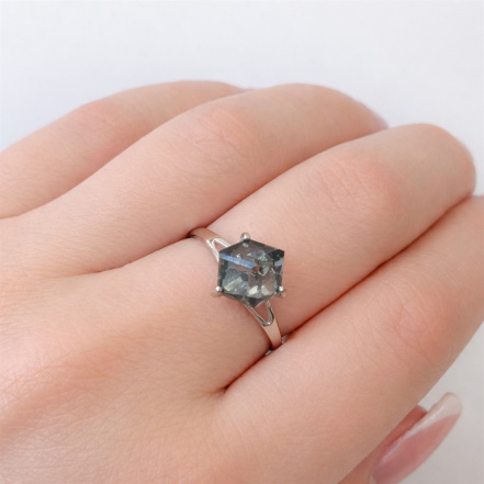 Кольцо из Серебра 925 Приволжский ювелир арт. 201307-GH73, Родирование.