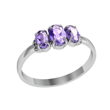 Кольцо из Серебра 925 Приволжский ювелир арт. 201357-FA11FA67, Родирование.