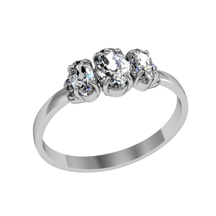 Кольцо из Серебра 925 Приволжский ювелир арт. 201357-FA11, Родирование.