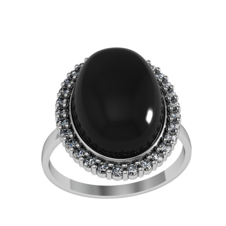 Кольцо из Серебра 925 Приволжский ювелир арт. 201389-AG73FA11, Родирование.