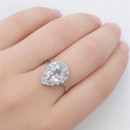 Кольцо из Серебра 925 Приволжский ювелир арт. 201400-FA11GH, Родирование.