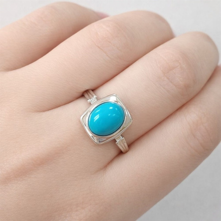 Кольцо из Серебра 925 Приволжский ювелир арт. 201412-BZ, Родирование.