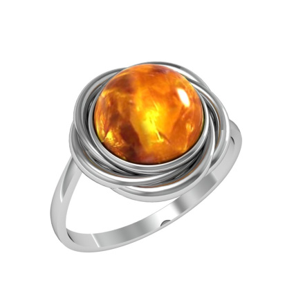 Кольцо из Серебра 925 Приволжский ювелир арт. 201434-YN, Родирование.