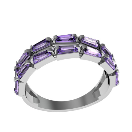 Кольцо из Серебра 925 Приволжский ювелир арт. 201506-FA67, Родирование.