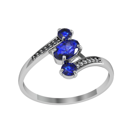 Кольцо из Серебра 925 Приволжский ювелир арт. 201535-FA11FA59, Родирование.