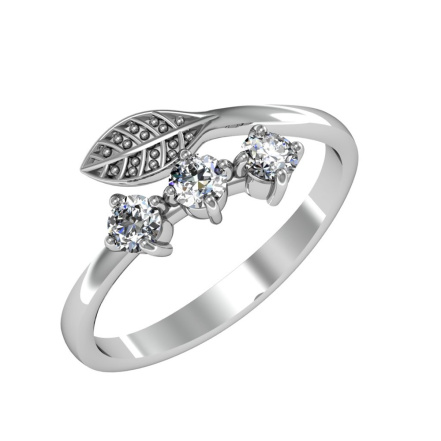 Кольцо из Серебра 925 Приволжский ювелир арт. 201550-FA11, Родирование.