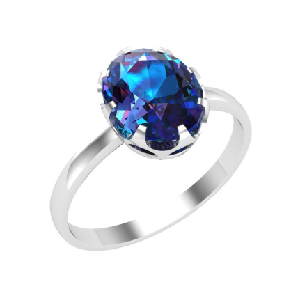 Кольцо из Серебра 925 Приволжский ювелир арт. 201569-GH10, Родирование.