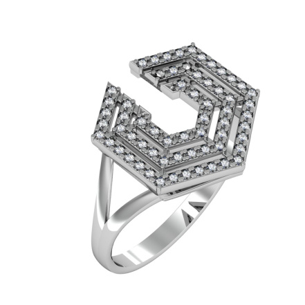 Кольцо из Серебра 925 Приволжский ювелир арт. 201593-FA11, Родирование.