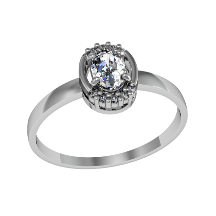 Кольцо из Серебра 925 Приволжский ювелир арт. 201599-FA11, Родирование.