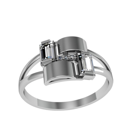 Кольцо из Серебра 925 Приволжский ювелир арт. 201622-FA11, Родирование.