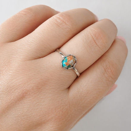 Кольцо из Серебра 925 Приволжский ювелир арт. 201716-UB, Родирование.