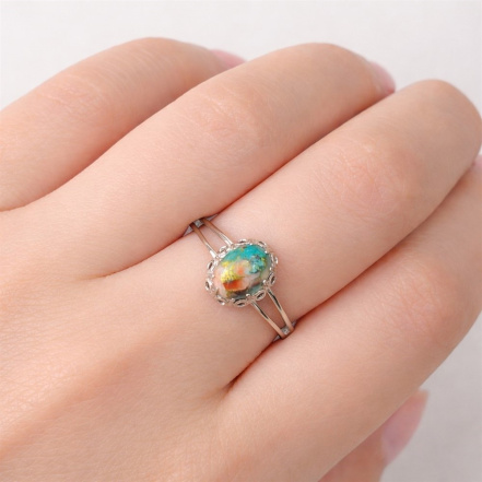 Кольцо из Серебра 925 Приволжский ювелир арт. 201719-UB, Родирование.