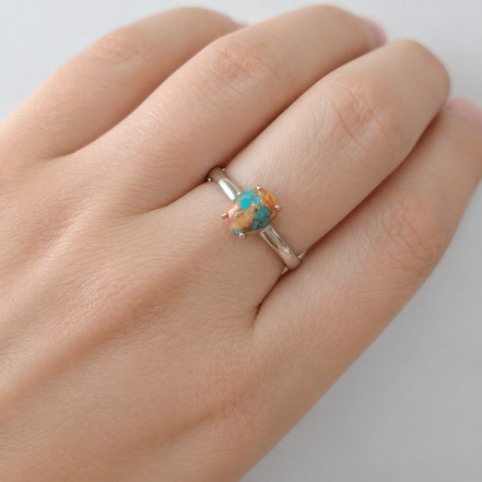 Кольцо из Серебра 925 Приволжский ювелир арт. 201725-UB, Родирование.