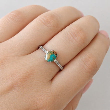 Кольцо из Серебра 925 Приволжский ювелир арт. 201726-FA11UB, Родирование.