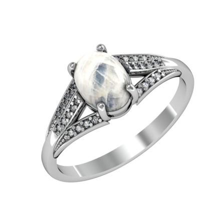 Кольцо из Серебра 925 Приволжский ювелир арт. 201727-FA11LN, Родирование.