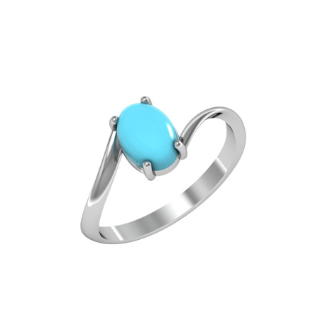 Кольцо из Серебра 925 Приволжский ювелир арт. 201728-BZ, Родирование.