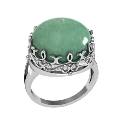 Кольцо из Серебра 925 Приволжский ювелир арт. 201741-NF22, Родирование.