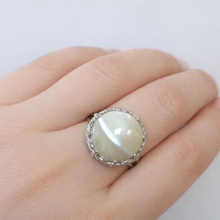 Кольцо из Серебра 925 Приволжский ювелир арт. 201741-PM06, Родирование.