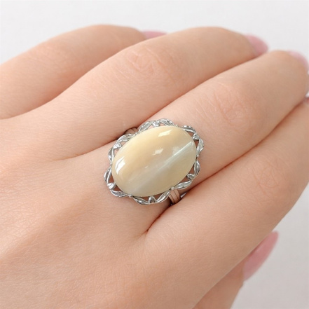 Кольцо из Серебра 925 Приволжский ювелир арт. 201807-PM06, Родирование.