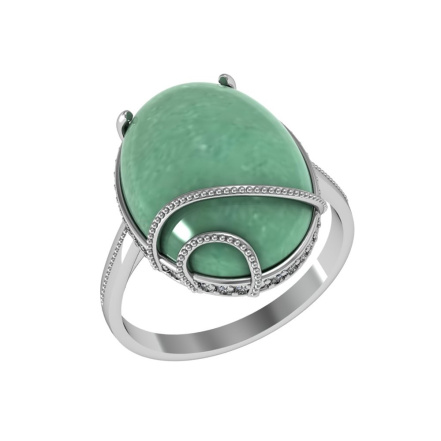 Кольцо из Серебра 925 Приволжский ювелир арт. 201808-FA11NF, Родирование.