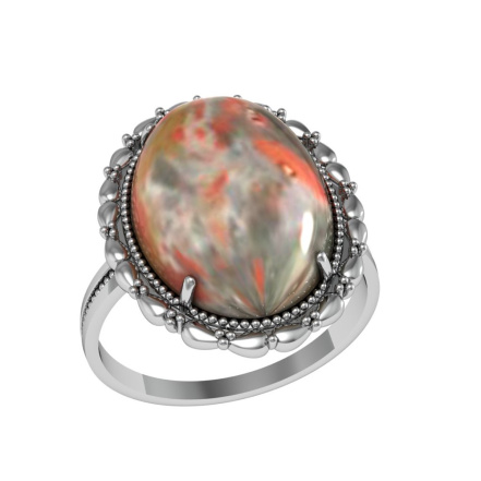 Кольцо из Серебра 925 Приволжский ювелир арт. 201811-YS, Родирование.