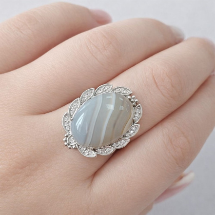 Кольцо из Серебра 925 Приволжский ювелир арт. 201813-BAFA11, Родирование.