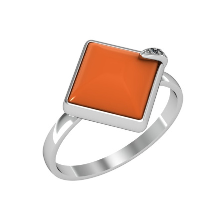 Кольцо из Серебра 925 Приволжский ювелир арт. 201836-FA11KR, Родирование.