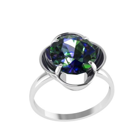 Кольцо из Серебра 925 Приволжский ювелир арт. 201855-GH30, Родирование.