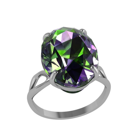 Кольцо из Серебра 925 Приволжский ювелир арт. 201857-GH36, Родирование.