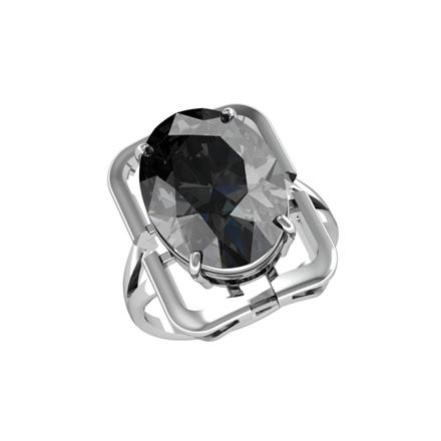 Кольцо из Серебра 925 Приволжский ювелир арт. 201860-GH73, Родирование.