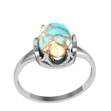 Кольцо из Серебра 925 Приволжский ювелир арт. 201870-UB, Родирование.