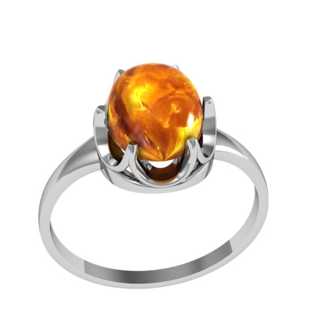 Кольцо из Серебра 925 Приволжский ювелир арт. 201870-YN, Родирование.