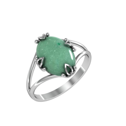 Кольцо из Серебра 925 Приволжский ювелир арт. 201876-AG22, Родирование.