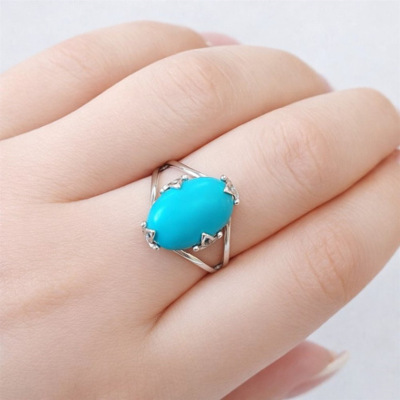 Кольцо из Серебра 925 Приволжский ювелир арт. 201876-BZ, Родирование.