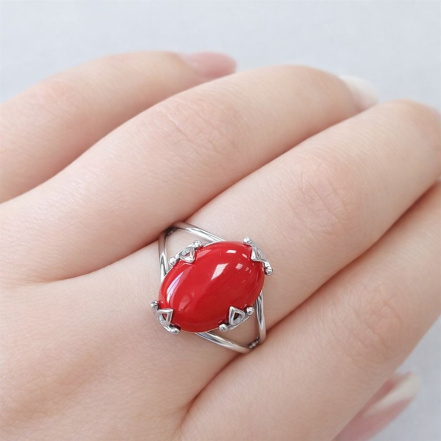 Кольцо из Серебра 925 Приволжский ювелир арт. 201876-KR, Родирование.