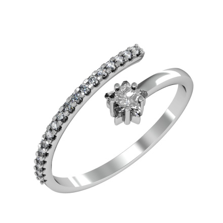 Кольцо из Серебра 925 Приволжский ювелир арт. 201949-FA11, Родирование.