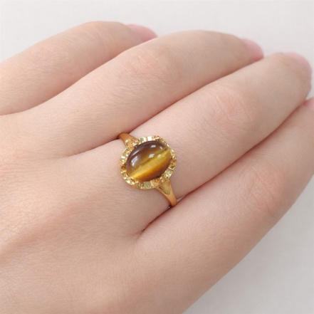 Кольцо из Серебра 925 Приволжский ювелир арт. 202870-TG, Золочение в два слоя.