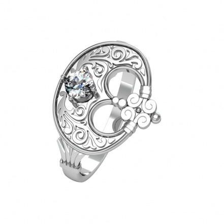 Кольцо из Серебра 925 Приволжский ювелир арт. 203672-FA11, Оксид.