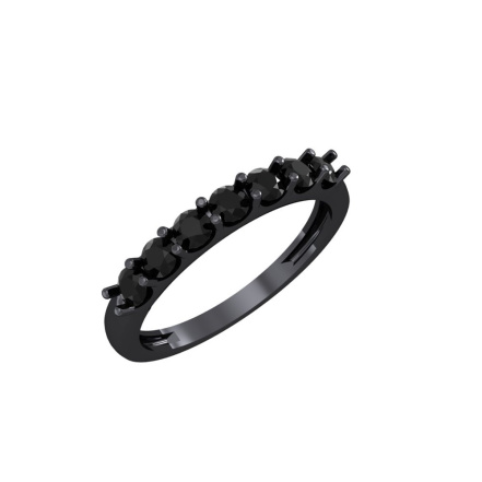 Кольцо из Серебра 925 Приволжский ювелир арт. 204176-FA73, чёрный оксид.