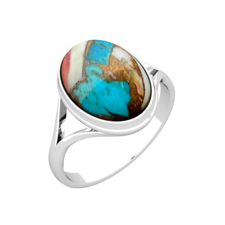 Кольцо из Серебра 925 Приволжский ювелир арт. 211057-UB, Родирование.