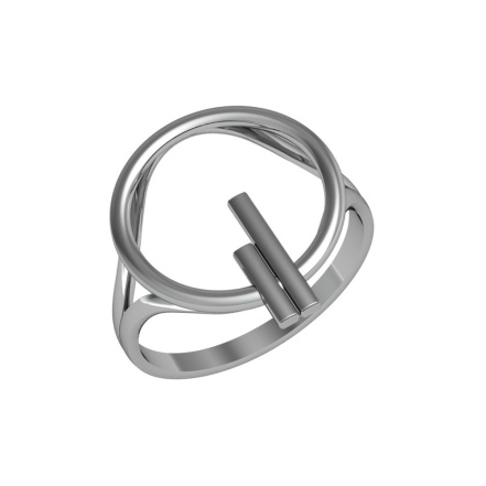 Кольцо из Серебра 925 Приволжский ювелир арт. 211103, Родирование.