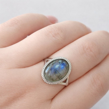 Кольцо из Серебра 925 Приволжский ювелир арт. 211136-LB, Родирование.