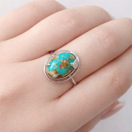 Кольцо из Серебра 925 Приволжский ювелир арт. 211137-UB15, Родирование.